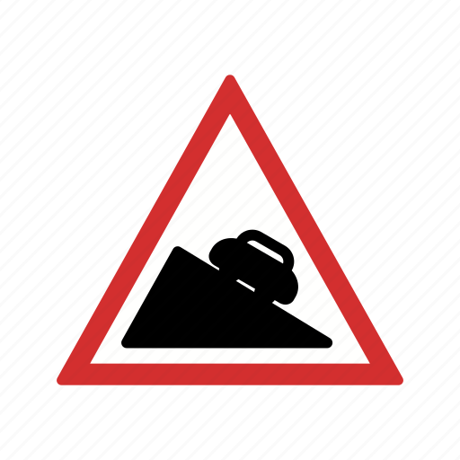 Dangerous, road, sign icon - Download on Iconfinder