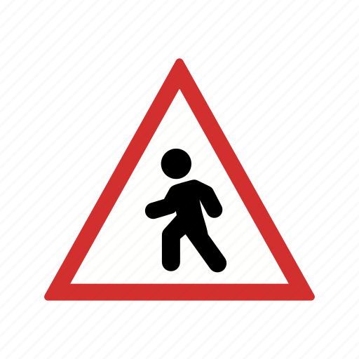 Crossing, pedestrian, road sign icon - Download on Iconfinder