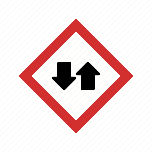 Sign, transport, two way traffic icon - Download on Iconfinder