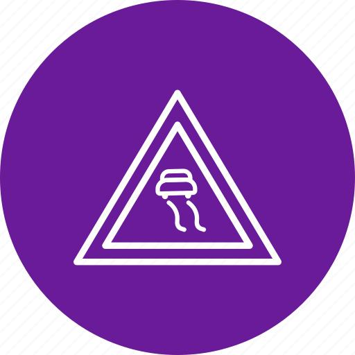 Danger, road slippery, slippery icon - Download on Iconfinder