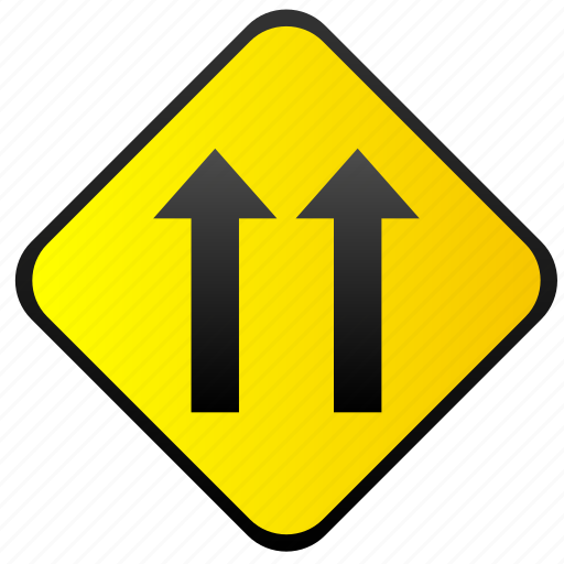 Road, sign, traffic, warning, ways icon - Download on Iconfinder
