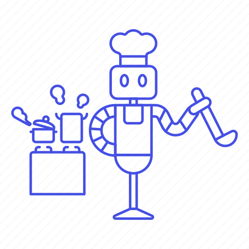 Robot, cooking, service, kitchen, food, cook, soup icon - Download on Iconfinder
