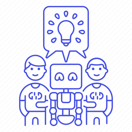 Collaborate, idea, engineer, together, human, collaboration, ai icon - Download on Iconfinder