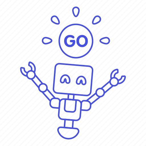 Ai, behavior, go, robot icon - Download on Iconfinder