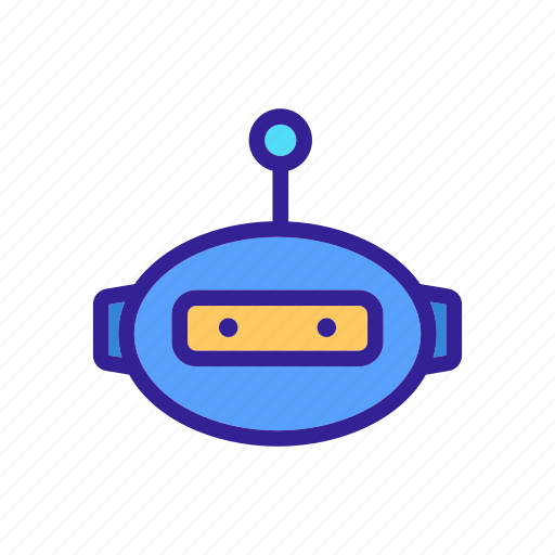Contour, linear, machine, mobile, robot, technology icon - Download on Iconfinder