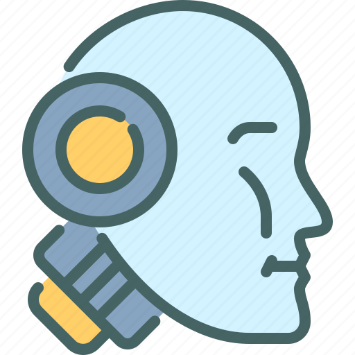 Robotic, robot, head, humanoid, technology icon - Download on Iconfinder