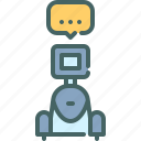 robot, assistant, chat, technology, talk