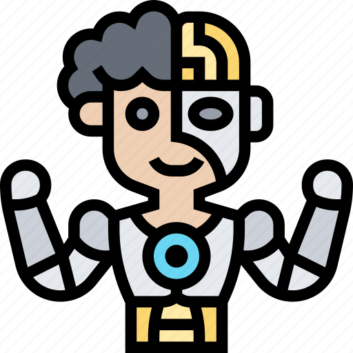 Cyborg, humanoid, bionic, strong, invention icon - Download on Iconfinder