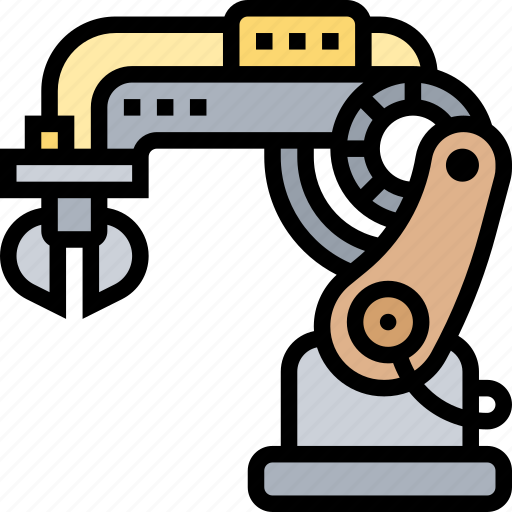 Robotic, arm, manufacture, automatic, factory icon - Download on Iconfinder