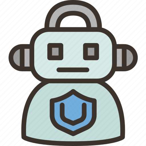 Robot, security, artificial, data, protection icon - Download on Iconfinder