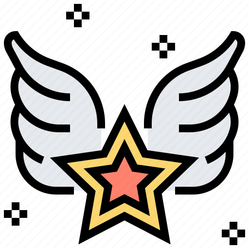 Celebration, events, party, star, wing icon - Download on Iconfinder