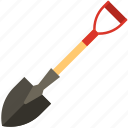 shovel, tool, construction, gardening, spade, trowel, equipment