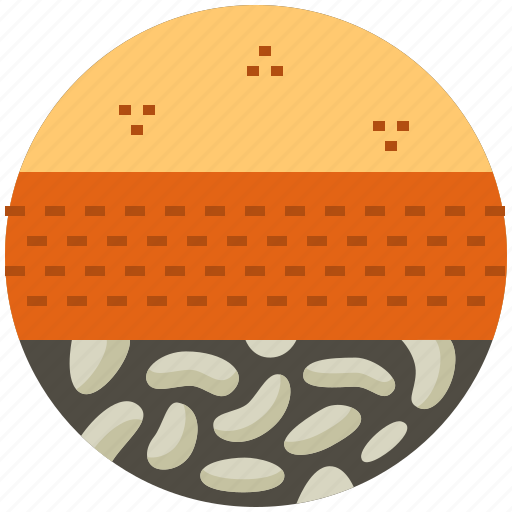 Sediments, sediment, earth, geology, sand, geography, stone icon - Download on Iconfinder