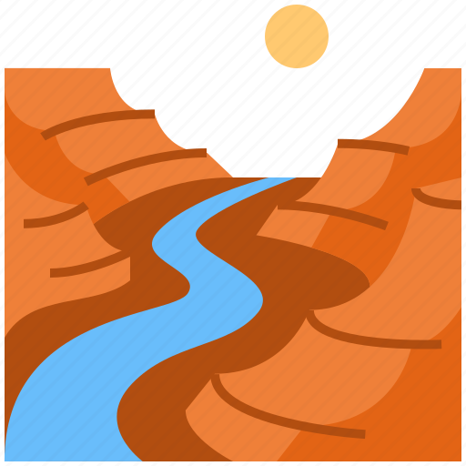 Canyon, grand canyon, mountain, desert, arizona, landscape, national park icon - Download on Iconfinder