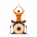 drummer, drums, player, musician, rock band 