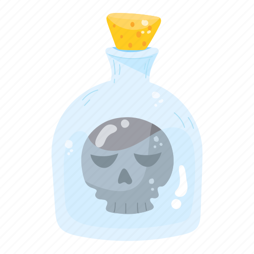 Chemical, magic potion, poison, chemical flask, potion bottle sticker - Download on Iconfinder