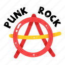anarchist monogram, anarchist symbol, anarchist sign, punk, rock