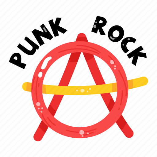 Anarchist monogram, anarchist symbol, anarchist sign, punk, rock sticker - Download on Iconfinder