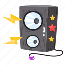 speaker, subwoofer, loudspeaker, music system, speaker box