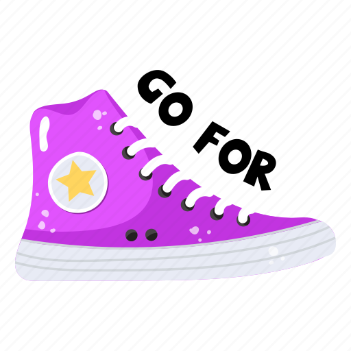 Shoe, sneaker, footwear, footgear, jogger sticker - Download on Iconfinder