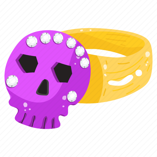 Jewelry, skull ring, ring, skull, ornament sticker - Download on Iconfinder
