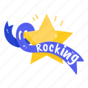 star, rocking, ornament, shining, rock