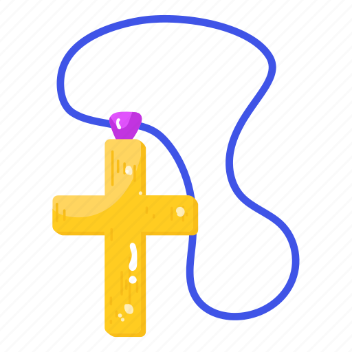 Christian cross, christ pendant, locket, necklace, jewelry sticker - Download on Iconfinder