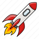 rocket, space, science, ship, spacecraft, astronomy, spaceship, startup, launch