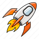 rocket, space, science, ship, spacecraft, astronomy, spaceship, startup, launch