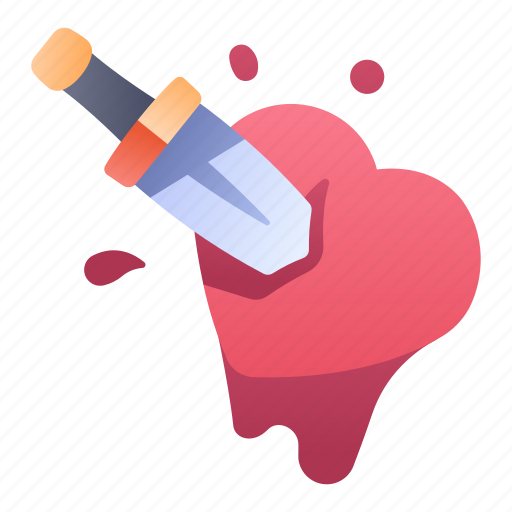 Ability, dead, game, heart, knife, skill, stab icon - Download on Iconfinder
