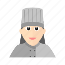 chef, cook, female, hat, kitchen, restaurant