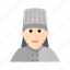 chef, cook, female, hat, kitchen, restaurant 