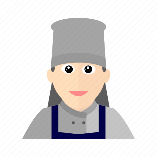 Apron, chef, cook, female, hat, kitchen, restaurant icon - Download on Iconfinder