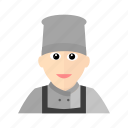 apron, chef, cook, hat, kitchen, male, restaurant