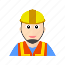 construction, hat, safety, worker