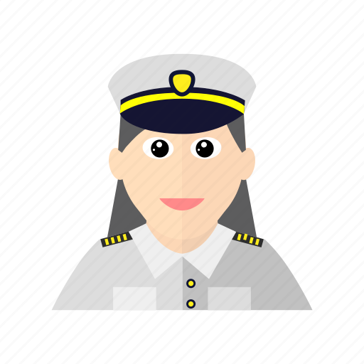 Avatar, female, navy, officer, uniform icon - Download on Iconfinder