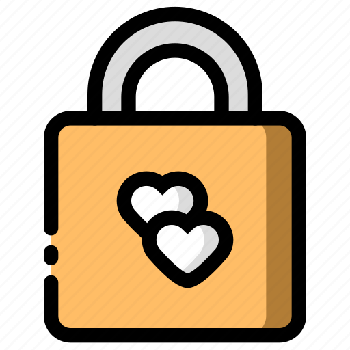 Couple, padlock, relationship, romance icon - Download on Iconfinder