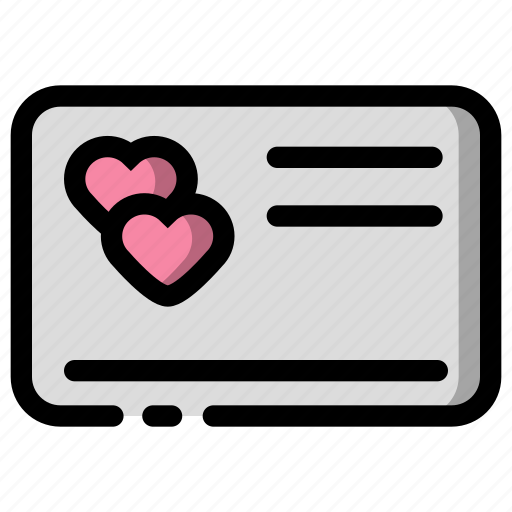 Account, card, couple, heart, love icon - Download on Iconfinder