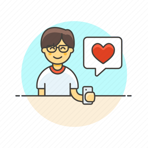 Love, message, romance, text, man, sms, avatar icon - Download on Iconfinder