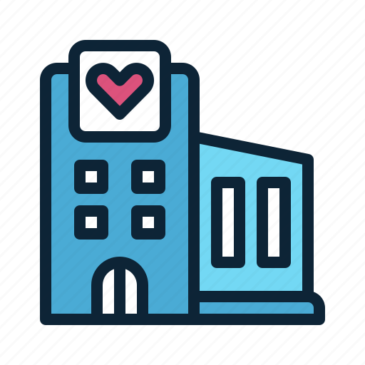 Romance, love, hotel, building, motel, apartment icon - Download on Iconfinder