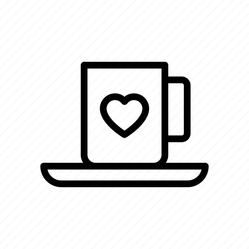Cup, dating, heart, love, tea icon - Download on Iconfinder