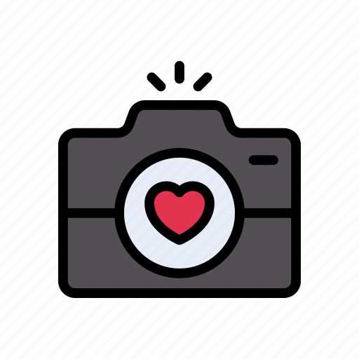 Camera, capture, dating, heart, love icon - Download on Iconfinder