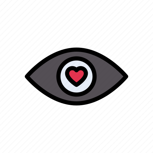 Dating, eye, heart, love, valentine icon - Download on Iconfinder