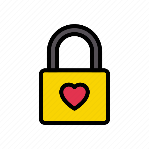 Dating, heart, lock, love, padlock icon - Download on Iconfinder