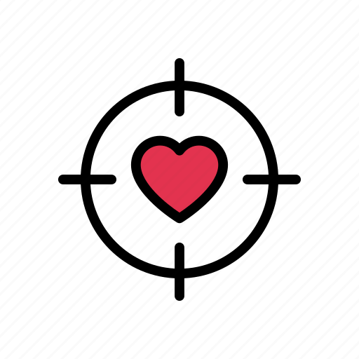 Dating, heart, love, target, valentine icon - Download on Iconfinder