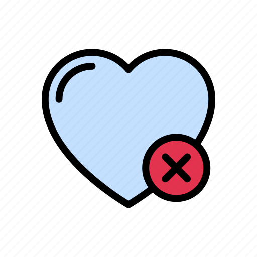 Cancel, heart, love, remove, valentine icon - Download on Iconfinder