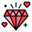 diamond, heart, love, romance, romantic, valentine 