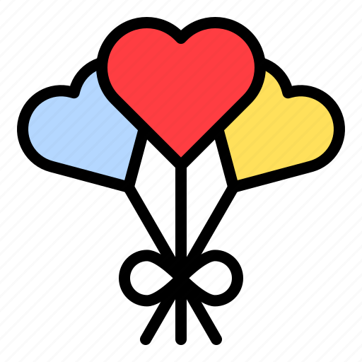 Balloon, heart, love, romance, romantic, valentine icon - Download on Iconfinder