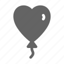 balloon, heart, love, celebration