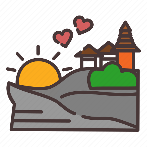 Bali, temple, love, sunset icon - Download on Iconfinder